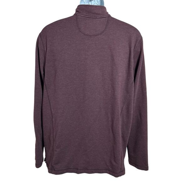 Men's Orvis 1/4 Zip Sz XL Burgundy Pull-Over French Terry Long-Sleeve Outdoors - Picture 6 of 7